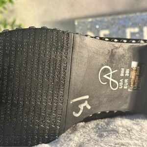 Adrienne Vittadini Black Studded Loafers